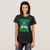 Luckiest Dad ever St Patrick's Day Dad T-shirt (Voorkant volledig)