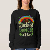 Luckiest Dancer Ever St Patricks Day Rainbow Men W Trui (Voorkant)