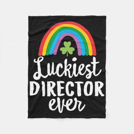 Luckiest Director Ever St Patrick Day Shamrocks  Fleece Deken (Voorkant)