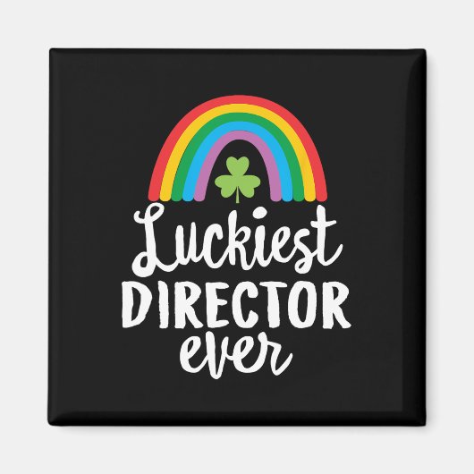 Luckiest Director Ever St Patrick Day Shamrocks  Magneet (Voorkant)