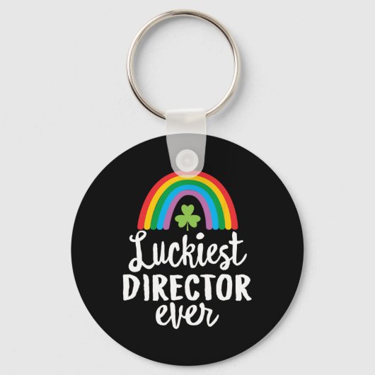 Luckiest Director Ever St Patrick Day Shamrocks  Sleutelhanger (Voorkant)