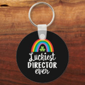 Luckiest Director Ever St Patrick Day Shamrocks  Sleutelhanger (Voorkant)
