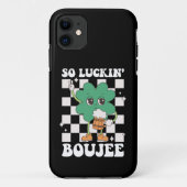 Luckin' Boujee Lucky Shamrock St Patrick's Day Case-Mate iPhone Case (Achterkant)
