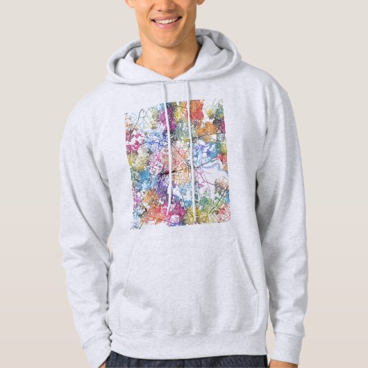 Lucknow Uttar Pradesh City Map Hoodie (Voorkant)