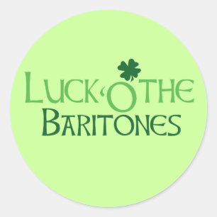 Luck'O the Baritones Ronde Sticker
