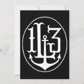 Lucky 13 Anchor Crest Tattoo Punk Gothic Anchor T- (Voorkant)