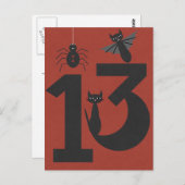 Lucky #13 briefkaart (Voorkant / Achterkant)