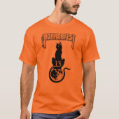 Lucky #13 Cat Shirt (Oranje) (Voorkant)