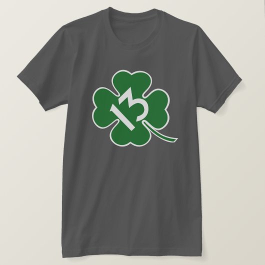 Lucky 13 shamrock t-shirt (Design voorkant)
