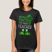 Lucky 1st eerste klas leraar Leprechaun T-shirt (Voorkant)