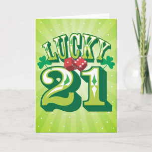 Lucky 21-jarige kaart