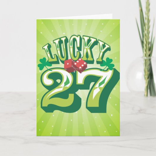 Lucky 27-jarige kaart (Voorkant)