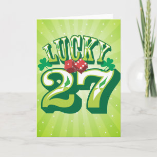 Lucky 27-jarige kaart