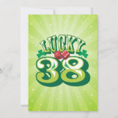 Lucky 38 - Aannodiging voor Aangepaste verjaardag Kaart (Achterkant)