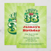 Lucky 38 - Aannodiging voor Aangepaste verjaardag Kaart (Voorkant / Achterkant)