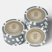 Lucky 38 echte poker chips (Opstapeling)