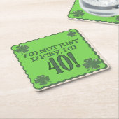 Lucky 40th Birthday Onderzetter (Schuin)