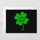 Lucky 4-bladklaver briefkaart (Voorkant / Achterkant)