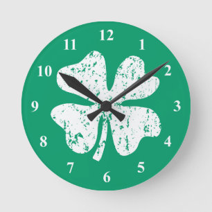 Lucky 4-bladklaver klok in St Patrick's Day