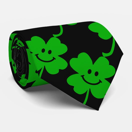 Lucky 4-bladklaver stropdas (Opgerold)