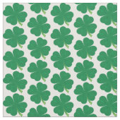 Lucky 4 Leaf Clover Fabric Stof (Close Up)