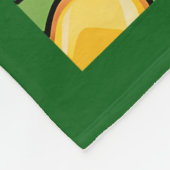 Lucky 4 Leaf Clover Shamrock Pot of Gold Ierse Hoe Fleece Deken (Hoek)