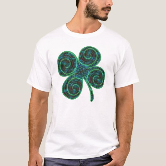 Lucky 4 Leaf Clover T-shirt (Voorkant)