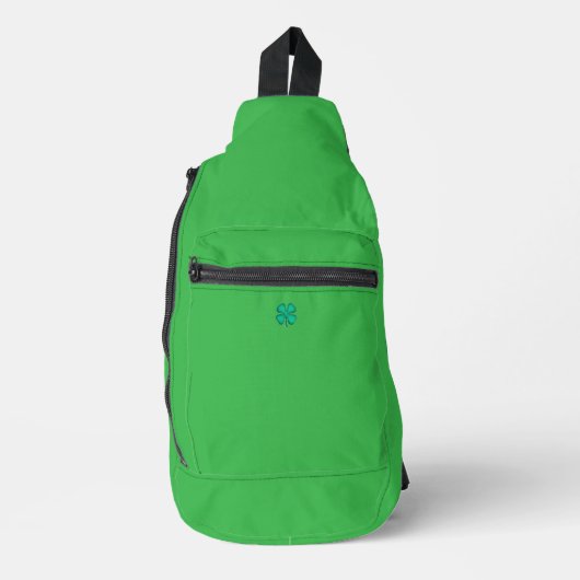 Lucky 4 Leaf Ierse Klaver groene rugzak (Voorkant)