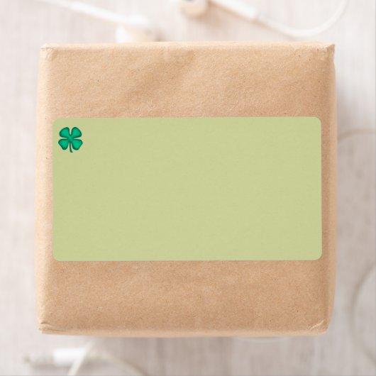 Lucky 4 Leaf Ierse Klaver groene verzendlabels Etiket (Insitu)