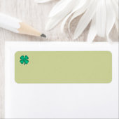 Lucky 4 Leaf Ierse Klaver retouradreslabels g Etiket (Insitu)