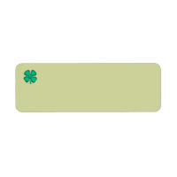 Lucky 4 Leaf Ierse Klaver retouradreslabels g