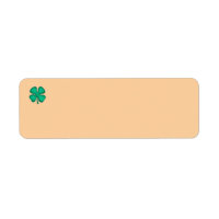 Lucky 4 Leaf Ierse klaver retouradreslabels t