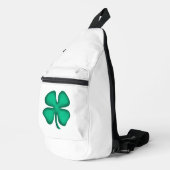 Lucky 4 Leaf Ierse Klaver witte rugzak (Rechterhoek)