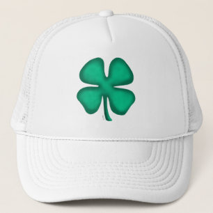 Lucky 4 Leaf Ierse klaver witte schuim trucker hoe Pet