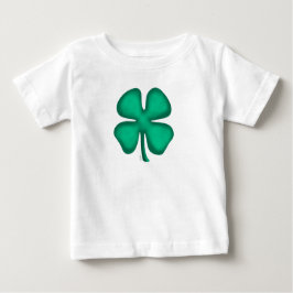 Lucky 4 Leaf Irish Clover baby shirt