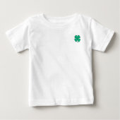 Lucky 4 Leaf Irish Clover-baby T-shirt (Voorkant)