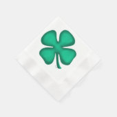 Lucky 4 Leaf Irish Clover-bedekte cocktailservet Servetten (Hoek)