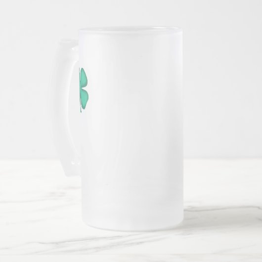 Lucky 4 Leaf Irish Clover bevroren mok (Voorkant links)