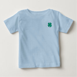 Lucky 4 Leaf Irish Clover blue T shirt