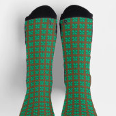 Lucky 4 Leaf Irish Clover bruine performance sokke Sokken (Top)