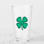 Lucky 4 Leaf Irish Clover Collins glass tumbler (Voorkant)