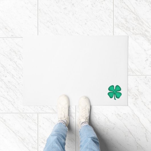 Lucky 4 Leaf Irish Clover doormat Deurmat (Binnen)