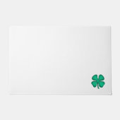 Lucky 4 Leaf Irish Clover doormat Deurmat (Voorkant)