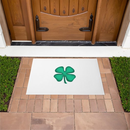 Lucky 4 Leaf Irish Clover doormat Deurmat (Buiten)