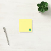 Lucky 4 Leaf Irish Clover gele notitieblokken Post-it® Notes (Kantoor)