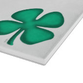 Lucky 4 Leaf Irish Clover glazen snijplank (Hoek)