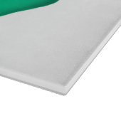 Lucky 4 Leaf Irish Clover glazen snijplank (Hoek)