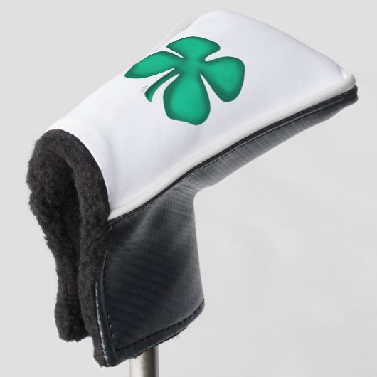 Lucky 4 Leaf Irish Clover golfafdekking Golfheadcover (3/4 voorkant)