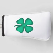 Lucky 4 Leaf Irish Clover golfafdekking Golfheadcover (Voorkant)