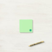 Lucky 4 Leaf Irish Clover green 3x3 note pads (Op bureau)